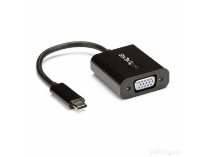 Adaptér USB C na VGA Startech CDP2VGA Čierna