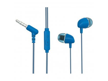 Slúchadlá do uší s mikrofónom TM Electron Odolné Modrá