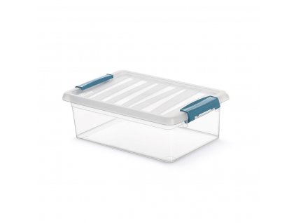 Viacúčelový úložný box s vrchnákom Domopak Living Katla Polypropylén Transparentná (29 x 19 x 10,5 cm) (4 l)