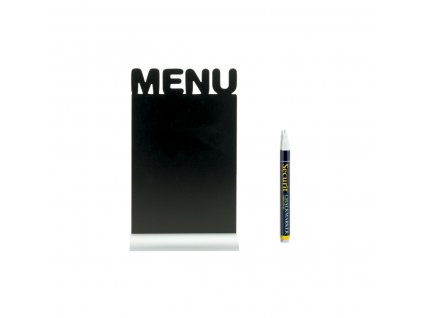 Reštauračná tabuľa na menu s držiakom a fixkou Securit Menu (34,2 x 21 x 6 cm)