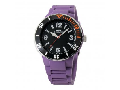 Unisex hodinky Watx RWA1620-C1520 Čierna Purpurová (Ø 45 mm)