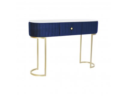 Konzolový stolík DKD Home Decor Modrá Zlatá Biela Mramorové (120 x 35 x 80 cm)