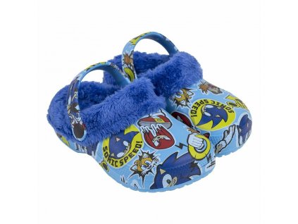 Detské domáce papuče Sonic Teplé Modrá