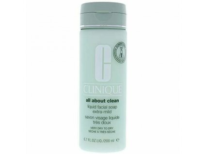 Tekuté čistiace mydlo na tvár pre suchú až veľmi suchú pleť Clinique Liquid Facial Soap Extra jemné (200 ml)