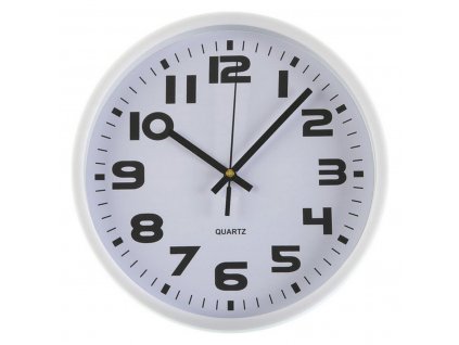Nástenné hodiny Plast Biela (3,8 x 25 x 25 cm)