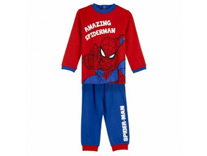 Detské pyžamo unisex Spiderman Bavlna Modrá Viacfarebná