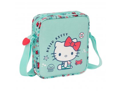 Detská taška cez rameno Hello Kitty Sea lovers Tyrkysová (16 x 18 x 4 cm)