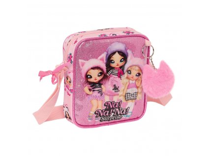 Detská taška cez rameno Na!Na!Na! Surprise Fabulous Ružová (16 x 18 x 4 cm)