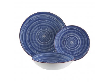 Jedálenská porcelánová súprava Versa Artesia Modrá (18 ks)