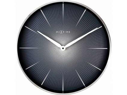 Nástenné hodiny Nextime 3511ZW Sivá Čierna (40 cm)