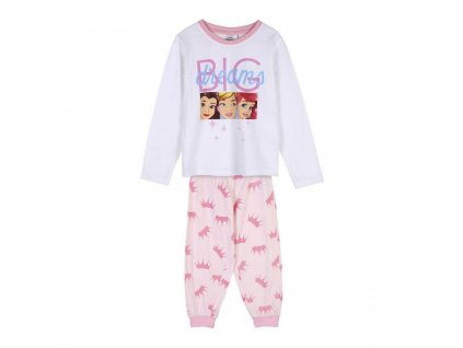 Detské pyžamo Princesses Disney Big Dreams Biela