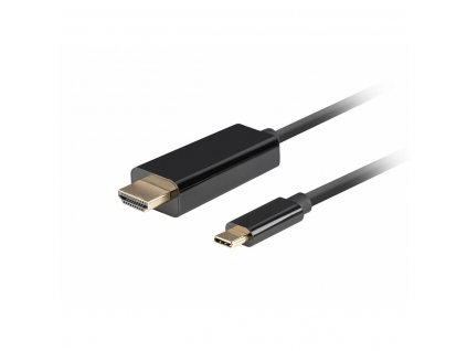 Video kábel prepájací USB C (Male) na HDMI (Male) Lanberg CA-CMHD-10CU-0005-BK (0,5 m)