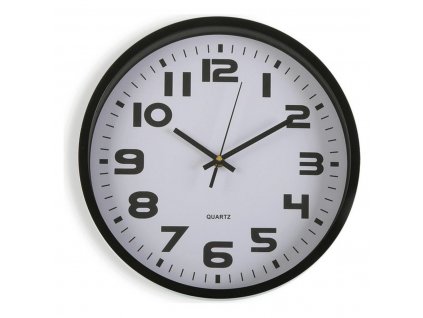 Nástenné hodiny Versa Plast Čierna (30,5 x 30,5 x 4,2 cm)