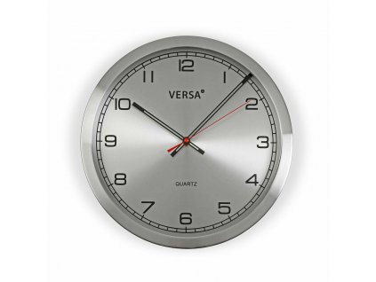 Nástenné hodiny Aluminium Versa (4,1 x 25 x 25 cm)