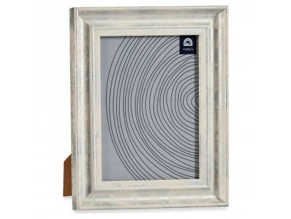 Rám na fotografie Plast s dreveným efektom Sklo Sivá (21 x 2 x 26 cm) (15 x 20 cm)