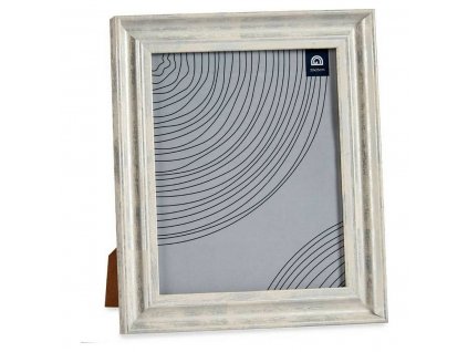 Rám na fotografie Plast s dreveným efektom Sklo Sivá (26 x 2 x 31 cm) (20 x 25 cm)