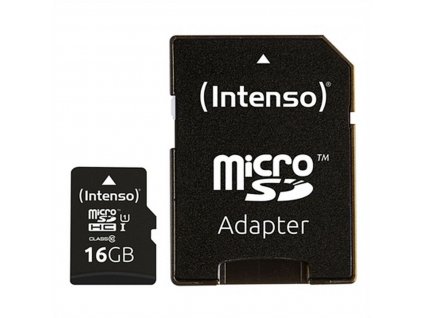 Pamäťová karta Micro SD s adaptérom INTENSO 34234 UHS-I Premium Čierna