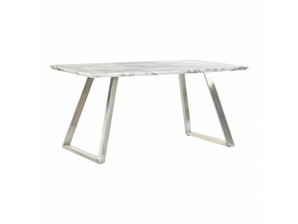 Jedálenský stôl DKD Home Decor MDF Oceľ Biela (160 x 90 x 76 cm)