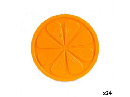 Chladiace vložky Pomaranč Plast Oranžová (250 ml) (17,5 x 1,5 x 17,5 cm) (24 ks)