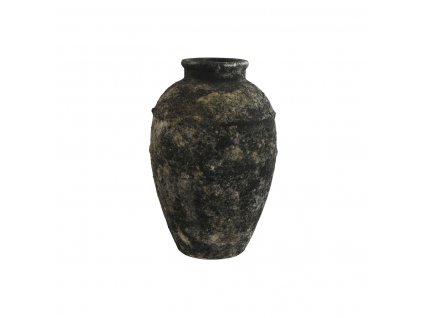 Váza Home ESPRIT Orientálny Terakota Tmavo-sivá (23,5 x 23,5 x 33,5 cm)