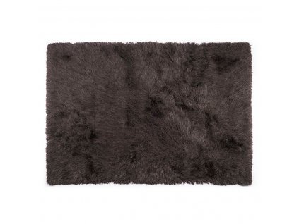 Koberec Bavlna Polyester Tmavo-sivá (120 x 180 x 2 cm)