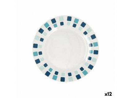 Sada dezertných tanierov Quid Simetric Keramický Modrá (19 cm) (12 ks)