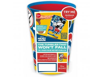 Detský pohár proti prevrhnutiu Mickey Mouse Cool Stuff Plast (470 ml)