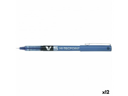 Guľôčkové pero na tekutý atrament Pilot V-5 Modrá 0,5 mm (Pack 12 ks)