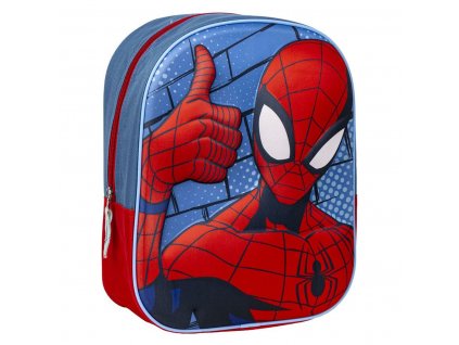 Detský batoh Spider-Man 3D Červená Modrá (25 x 31 x 10 cm)