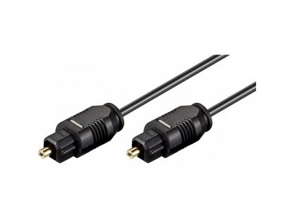 Toslink audio kábel z optického vlákna Wirboo W504 Čierna (3 m)