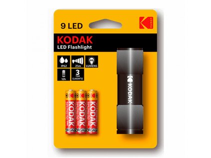 LED baterka Kodak 9 LED Čierna