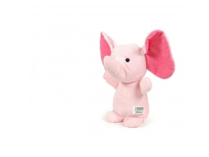Plyšová hračka pre psa Slon Gloria Hoa Polyester Guma Ružová (10 cm)