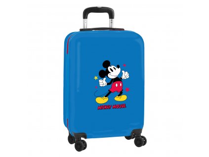 Detský príručný kufor na kolieskach Mickey Mouse Only One Námornícka modrá 20'' (34,5 x 55 x 20 cm)