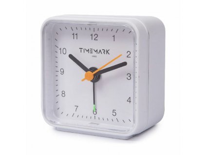 Budík Timemark Biela (6,5 x 6,5 x 3,5 cm)