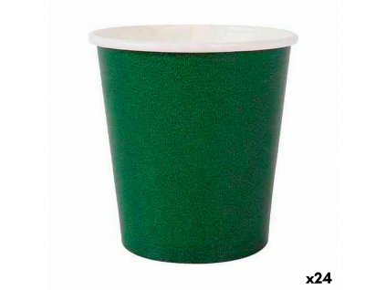 Sada jednorazových pohárov Algon Kartón Zelená 120 ml (Pack 24 x 20 ks)