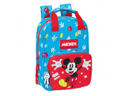 Detský batoh s rúčkami Mickey Mouse Clubhouse Fantastic Modrá Červená 20 x 28 x 8 cm