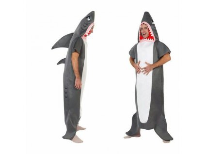 Kostým pre dospelých Sivá Žralok (1 ks)