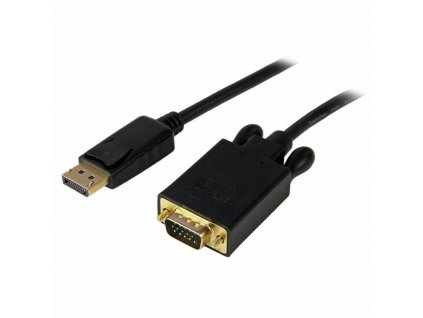Video kábel prepájací DisplayPort na VGA Startech DP2VGAMM6B Čierna 1,8 m
