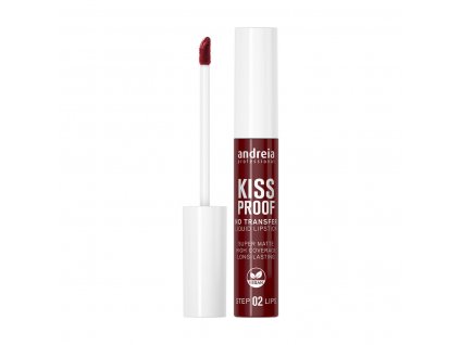 Vysoko krycí matný tekutý rúž Andreia Kiss Proof Nº 1- Burgundská (8 ml)