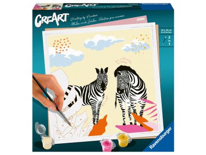 Maľovanie podľa čísiel Ravensburger Zebra