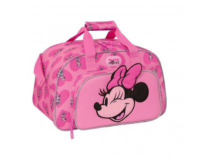 Detská športová taška Minnie Mouse Loving Ružová (40 x 24 x 23 cm)
