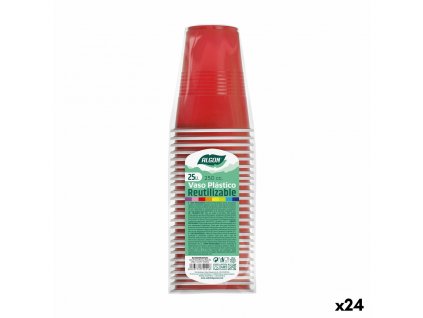 Opakovane použiteľné tégliky Algon Plast Červená 250 ml (8 x 10 cm) (600 ks)