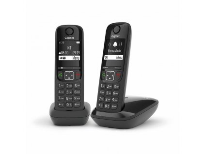 Bezdrôtový telefón Gigaset AS690 Duo Čierna