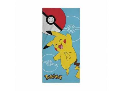 Detská plážová osuška Pokémon 100 % polyester Modrá (+ 8 rokov)