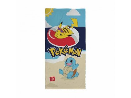 Detská plážová osuška Pokémon Viacfarebná 100 % polyester (+ 8 rokov)