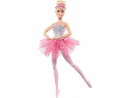 Bábika Barbie Dreamtopia Svietiaca magická baletka s ružovou sukňou