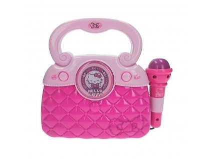 Hudobná hračka Karaoke taška s mikrofónom Hello Kitty Ružová