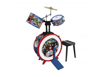 Hudobná hračka Bicie nástroje The Avengers So stoličkou Plast (50 x 54 x 75 cm)