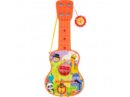 Hudobná hračka Detská gitara Fisher Price Zvieratká Plast