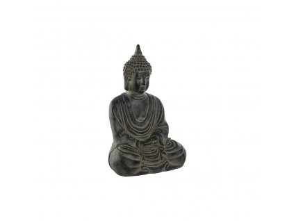 Dekorácia Buddha Home ESPRIT Orientálny Sivá (35 x 24 x 52 cm)